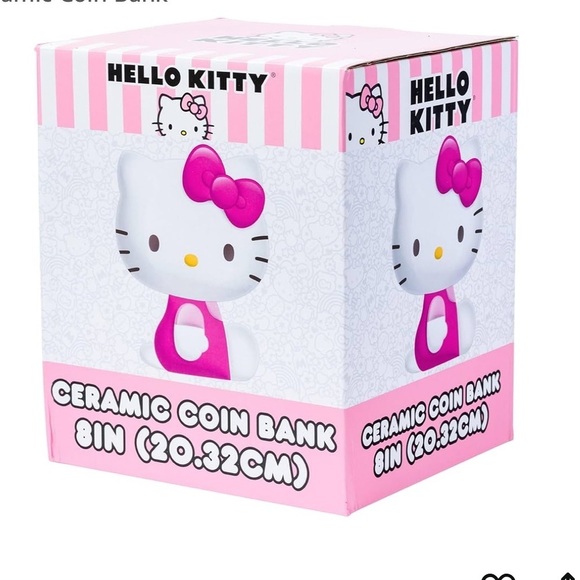 Sanrio Hello Kitty Ceramic Coin Bank Kidcore Retro Y2K 90’s Seated - Picture 3 of 13